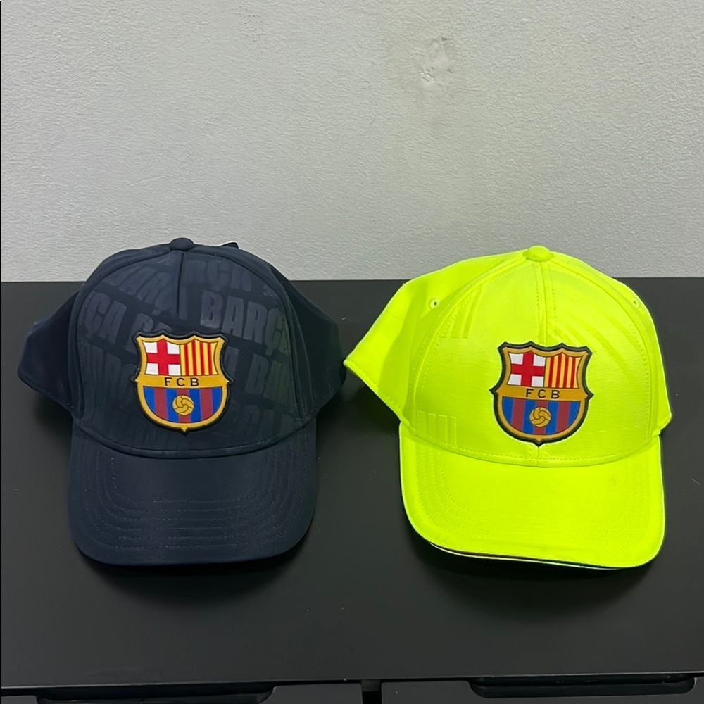 FC Barcelona Blue and Yellow Baseball Hats